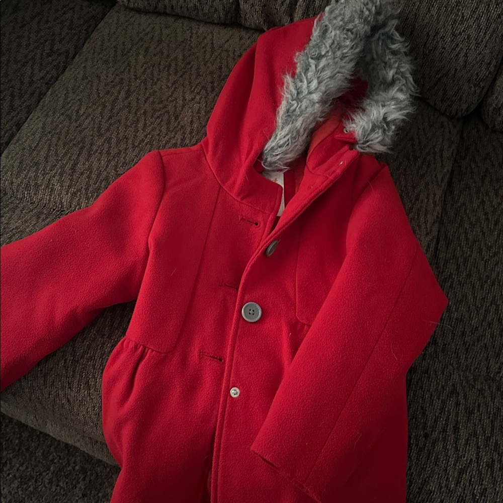 Cat and Jack Red hooded jacket